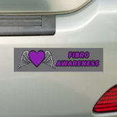 Hart/Wings...Fibro Bumpersticker (Op auto)
