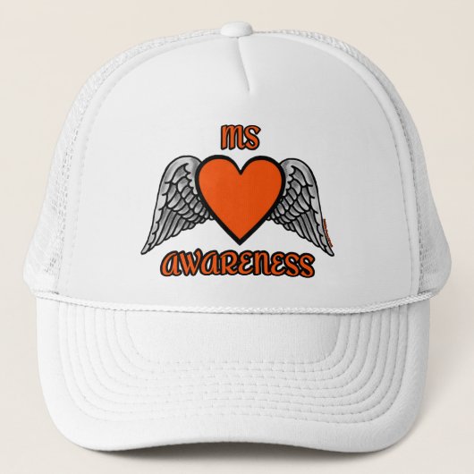 Hart/Wings...MS Trucker Hat Pet (Voorkant)