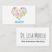 Hart Wiskunde Visitekaartje (Voorkant / Achterkant)