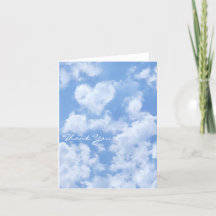 Hart Wolken Luchtige Cute Moderne Blauwe Trouw