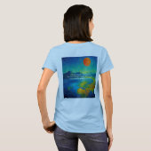 Hart-Zon als centrum T-shirt (Achterkant volledig)