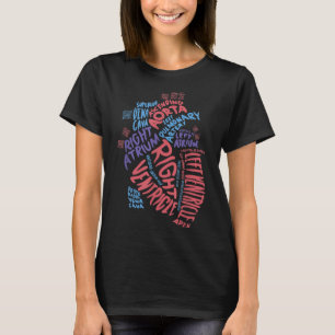 Hartaandoeningen Anatomisch harthart Cardiologie M T-shirt