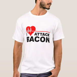 Hartaanval Bacon Grappig T-shirt