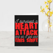 Hartaanval overlevende hartziekte kaart (Gele Bloem)