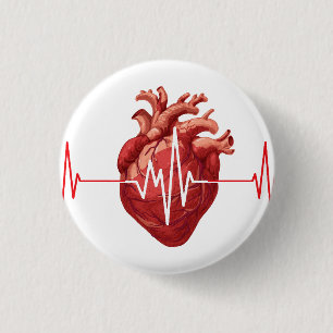 hartarts cardioloog Ik hoor je Medeleven  Ronde Button 3,2 Cm