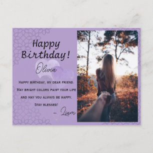 Hartballonnen en Patroon Custom Verjaardag Briefka Briefkaart