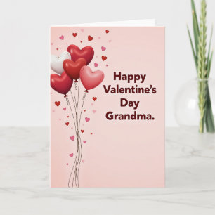 Hartballonnen Valentijnskaart Kaart