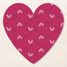 hartballonpatroon kartonnen onderzetters