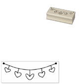 Hartbanner Rubberstempel (Gestempeld)