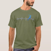 Hartbeat-puls ECG-pijl en boogschutter T-shirt (Voorkant)
