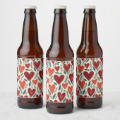 Hartbeeld bierflesje. bier etiket (Flessen)