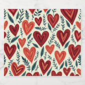 Hartbeeld bierflesje. bier etiket (Enkel label)