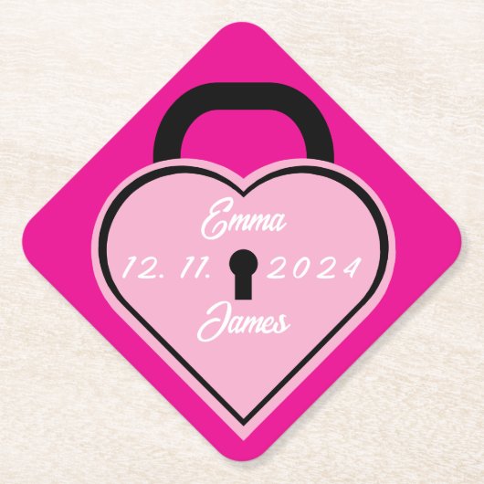 Hartblok Kartonnen Onderzetters (Voorkant)