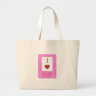 hartboeken (roze) grote tote bag