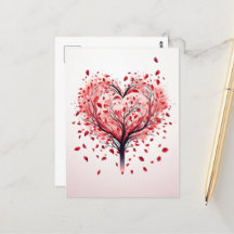 Hartboom briefkaart