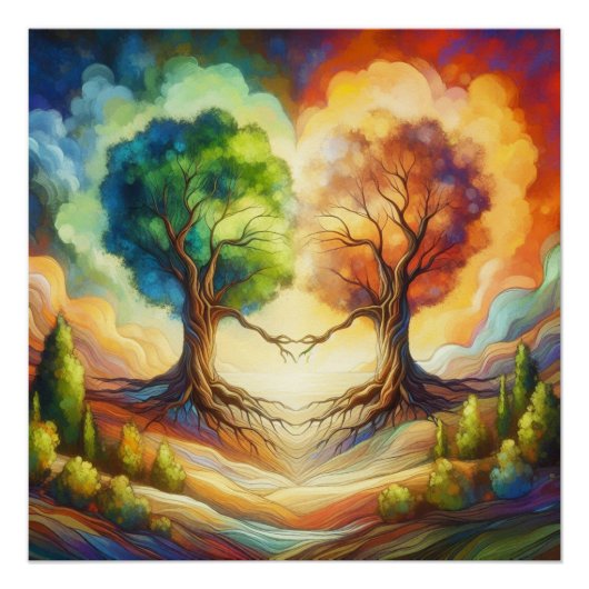 Hartboom Liefde Perfect Poster (Voorkant)