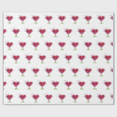 Hartboom met gras cadeaupapier (Vlak)