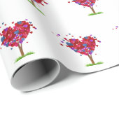 Hartboom met gras cadeaupapier (Rol Hoek)