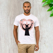 Hartboom met twee vogeltjes Mannen T-shirt