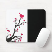 Hartboom zwart muismat (Met muis)