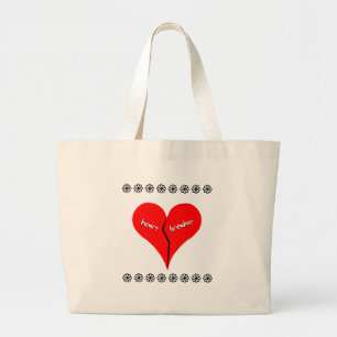hartbreekster grote tote bag