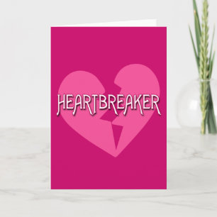 Hartbreker met gebroken hart feestdagen kaart