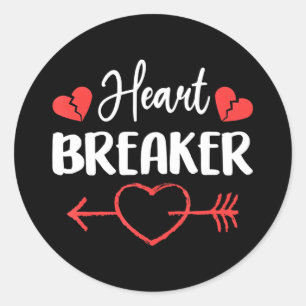 Hartbreker Valentijnsdag Ronde Sticker