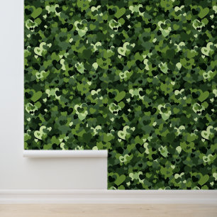 Hartcamouflage Behang