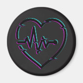 Hartcheck cirkel magneet (Voorkant)