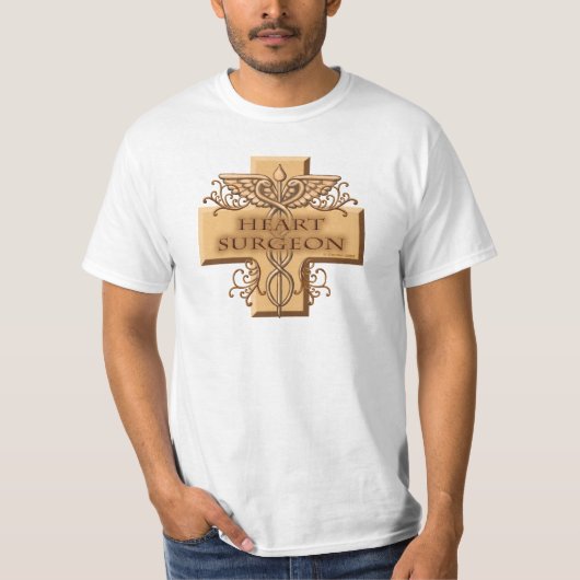 Hartchirurg kruiscaduceus t-shirt (Voorkant)