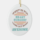 Hartchirurgie herstel Humor Keramisch Ornament (Rechts)