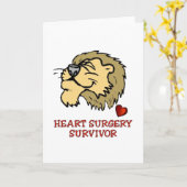 Hartchirurgie Survivor Lion Kaart (Gele Bloem)