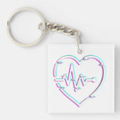 Hartcontrole acryl Sleutelhanger (Voorkant)