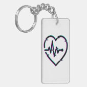 Hartcontrole acryl Sleutelhanger (Voorkant Links)