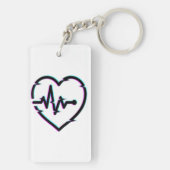 Hartcontrole acryl Sleutelhanger (achterkant)