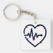 Hartcontrole acryl Sleutelhanger (Voorkant)