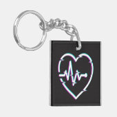 Hartcontrole acryl Sleutelhanger (Voorkant Links)