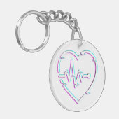 Hartcontrole acryl Sleutelhanger (Voorkant Links)