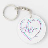 Hartcontrole acryl Sleutelhanger (Voorkant)