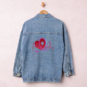 Hartcurve met medische stethoscoop 3 denim jacket (Hangar)