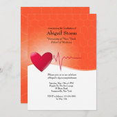 Hartelektrocardiogram Afstuderen Kaart (Voorkant / Achterkant)