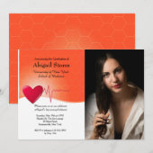 Hartelektrocardiogram Foto Afstuderen IV Kaart (Voorkant / Achterkant)