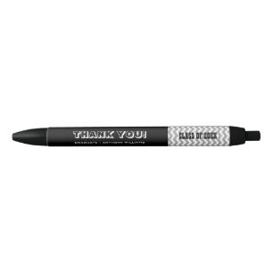 Hartelijk Bedankt Aangepaste promotiepennen voor Zwarte Inkt Pen