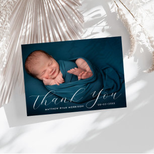 HARTELIJK BEDANKT   Aankondiging van de baby met h Briefkaart