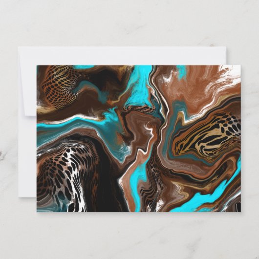 Hartelijk Bedankt | Abstracte kunstkaart Kaart (Voorkant)