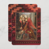 HARTELIJK BEDANKT! ANGEL op ZUID-WESTERNE stijl Bedankkaart (Voorkant / Achterkant)