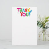 Hartelijk Bedankt! Briefpapier (Staand voorkant)