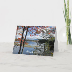 Hartelijk Bedankt! Card ~ Flagstaff Lake Maine, Ve Bedankkaart