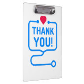 Hartelijk Bedankt | Hartstethoscoop Klembord (Rechts)