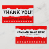 hartelijk bedankt klantenkaartje (Voorkant / Achterkant)